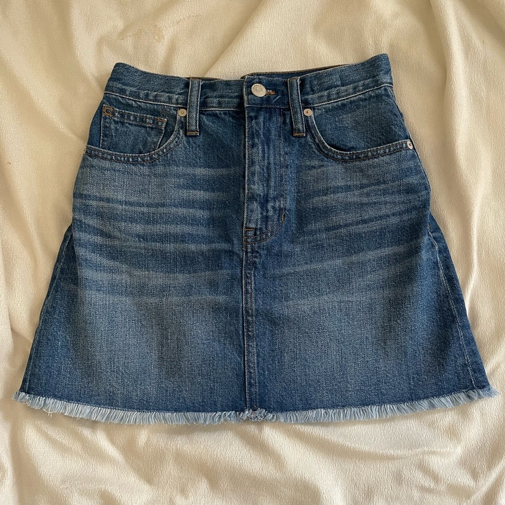 MADEWELL Rigid Denim Skirt